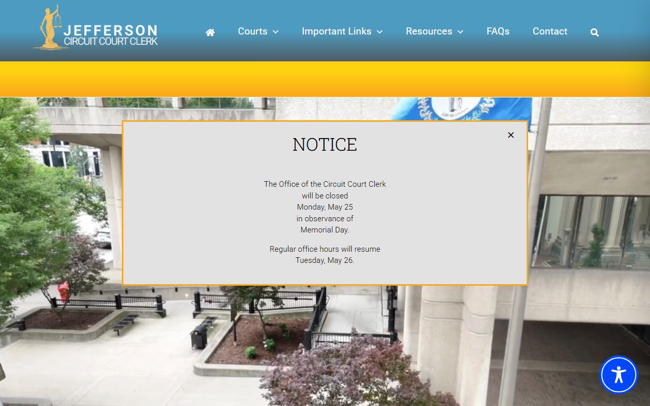 Jefferson County Office of Circuit Court Clerk court records site