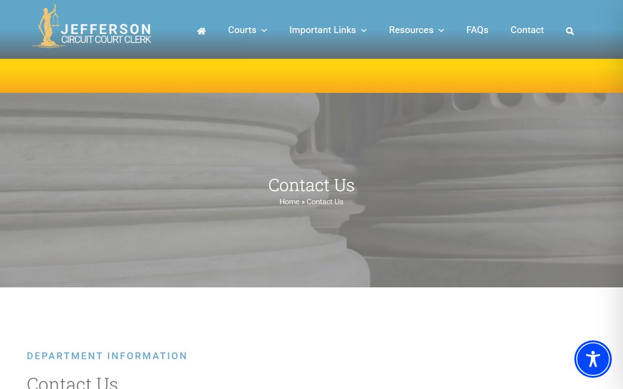 Jefferson County Circuit Court Clerk contact list for court records